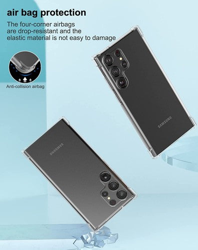 For Samsung Galaxy S25 Ultra Edge S24 S23 S21 Flexible Clear Shockproof  TPU case