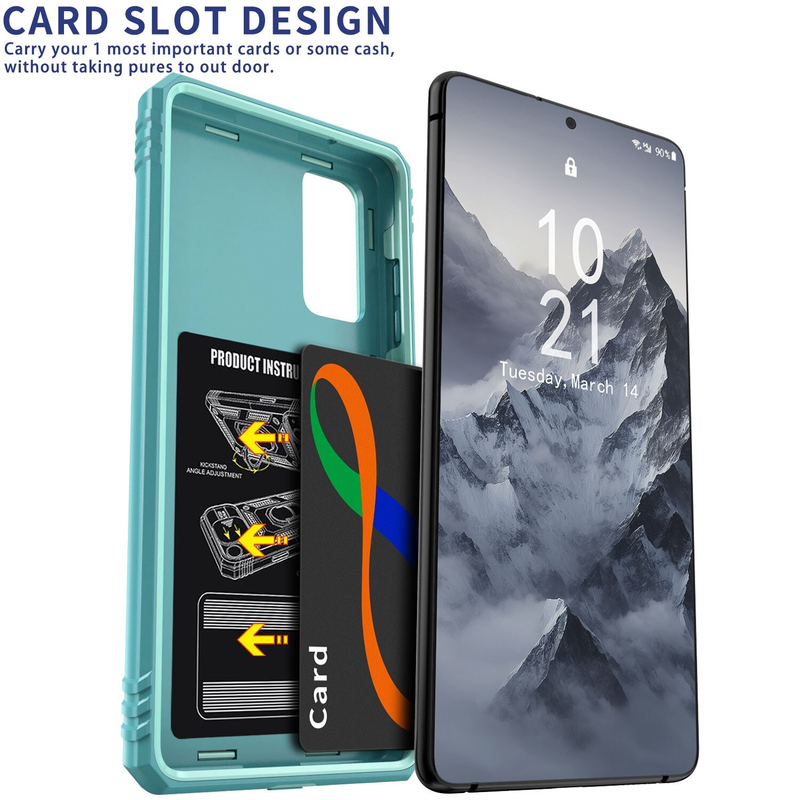 For Samsung Galaxy S21 FE 5G  Shockproof Case-Green