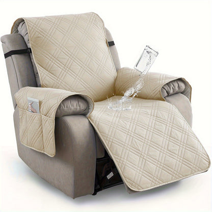 1pc Recliner Chair Cover Pad  for 1 Seater Sofa Slipcover