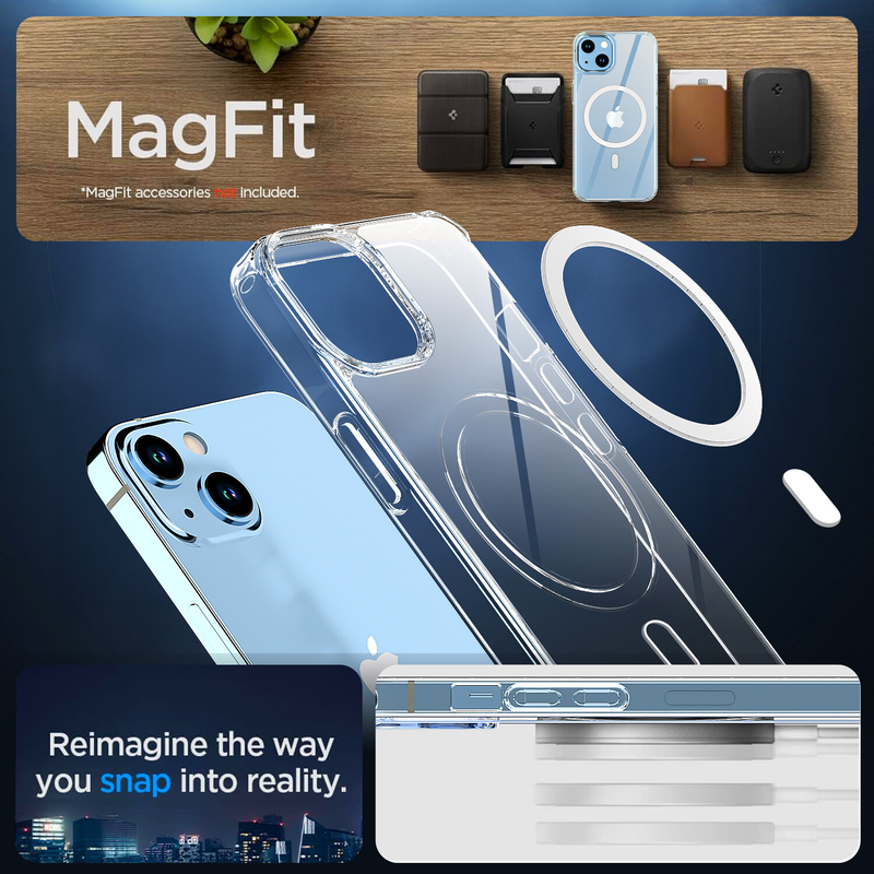 For iPhone 15 Clear Case MagSafe + 1x Screen Protector