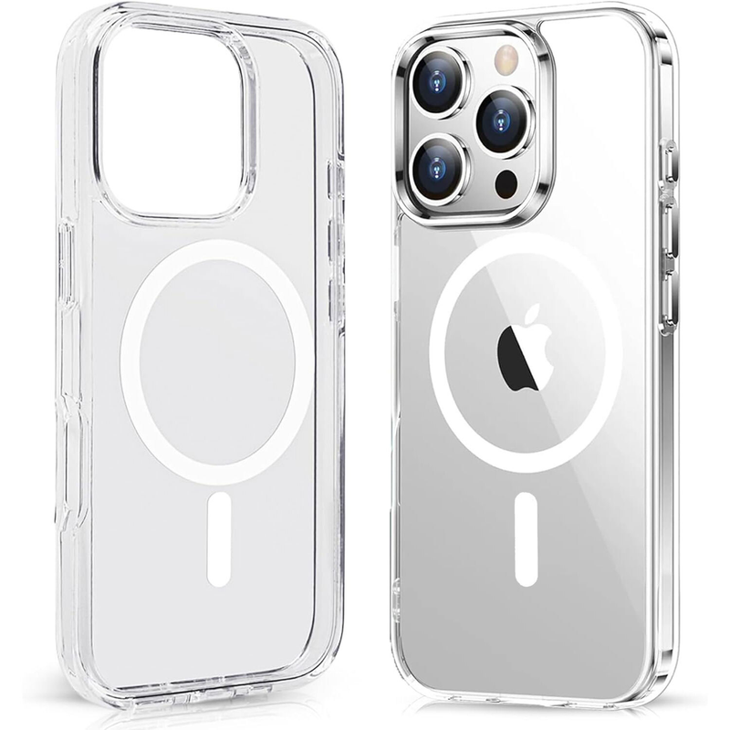 For iPhone 13 Pro Clear MagSafe Shockproof Transparent Protective Case
