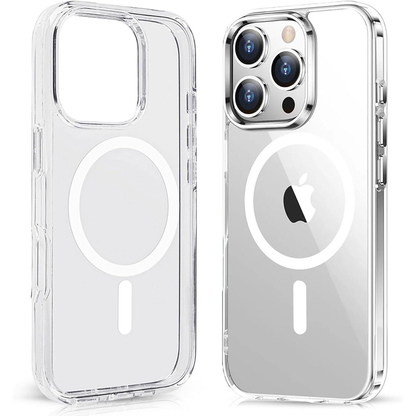For iPhone 13 Pro Clear MagSafe Shockproof Transparent Protective Case