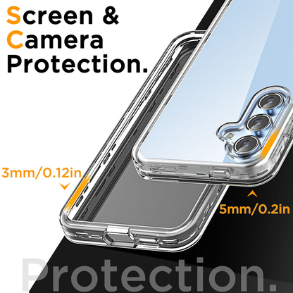 For Samsung Galaxy S24 FE Case Clear Shockproof Heavy Duty  Phone Cover