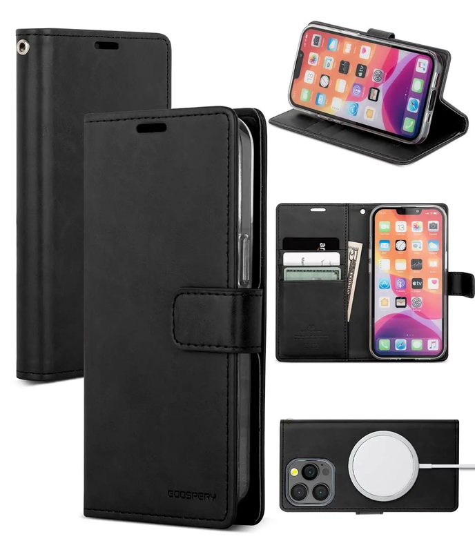 Flip Wallet Case for iPhone Air -Black