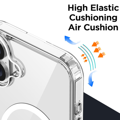 For iPhone 16 Magnet Clear Protective Cover