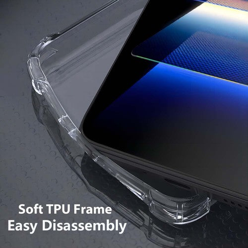 For OPPO Reno13  Shock proof Clear Case + 1 x Screen Protector