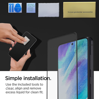 For Samsung Galaxy A55 Full Cover Tempered Glass Screen Protector 2-Pack