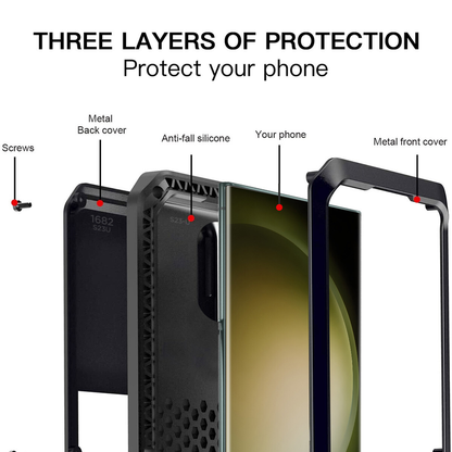 For Samsung Galaxy S21 Plus Case Heavy Duty Metal Cover