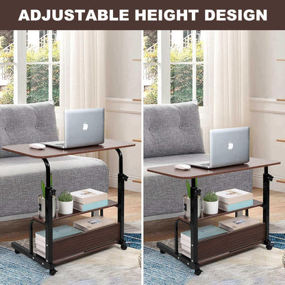 Universal Adjustable Height Mobile Computer Desk