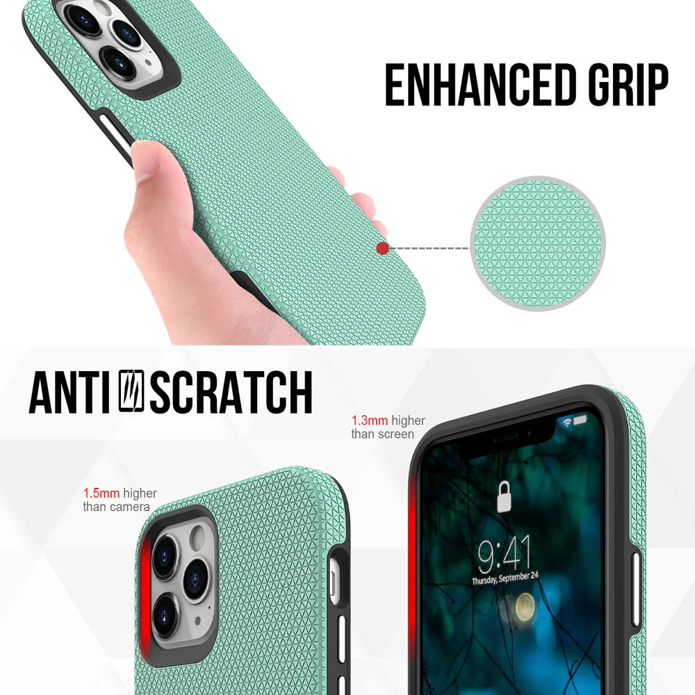 For iPhone 15 Pro Max Shockproof Case Rugged Mint Case