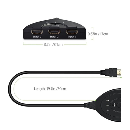 HDMI Splitter with 3 Ports
