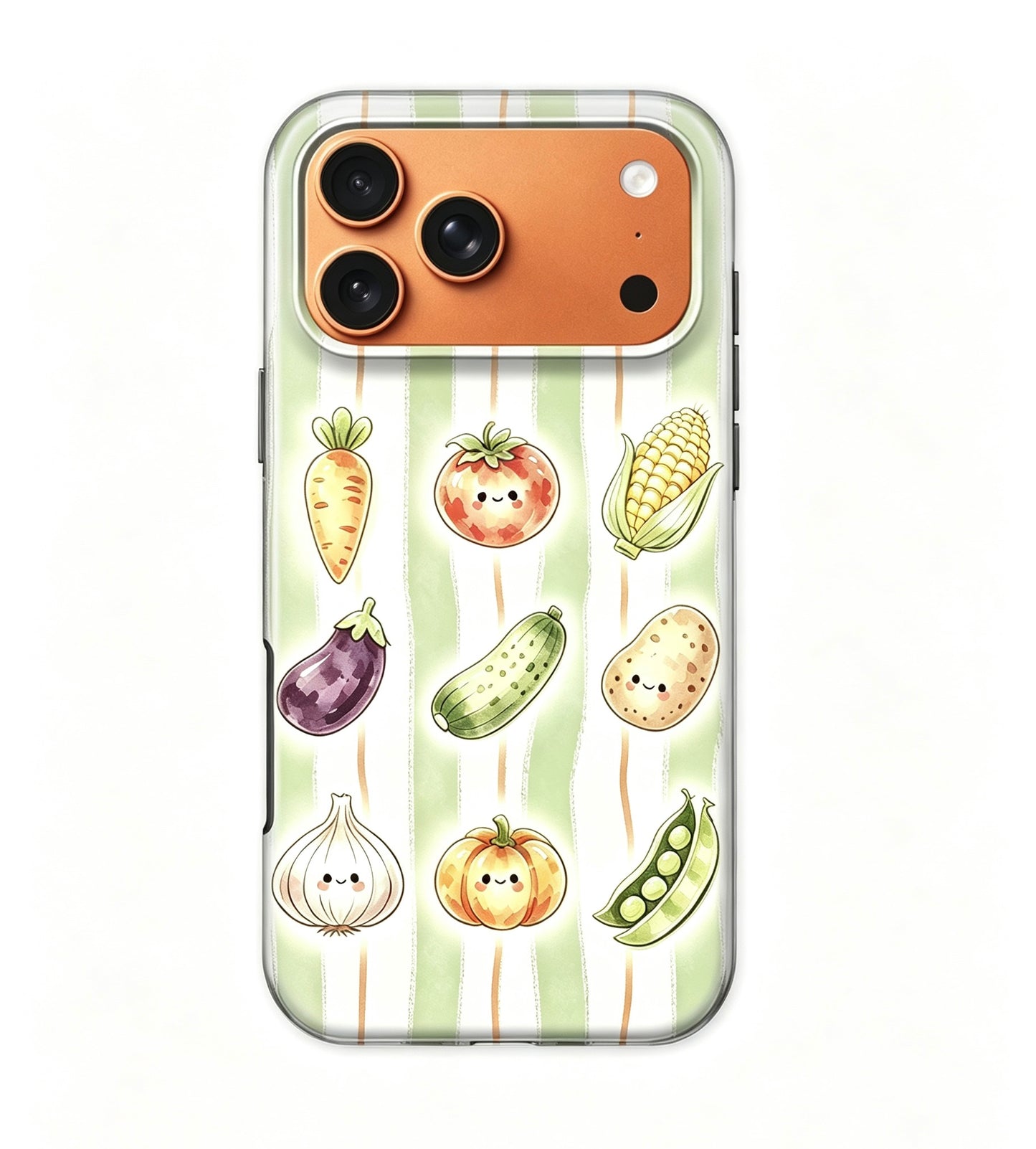 For iPhone 17 Pro Magsafe Case- Vegetables Pattern Dual Layer Protection
