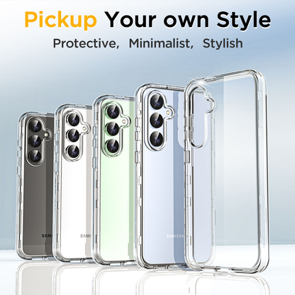 For Samsung Galaxy S24 FE Case Clear Shockproof Heavy Duty  Phone Cover