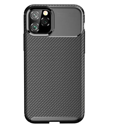 For Apple iPhone 13 Pro Fiber Rugged Case TPU Cover-Black