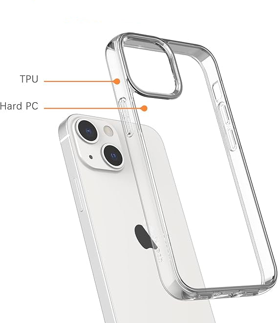 For iPhone 15 Case + 2 Glass Screen Protectors