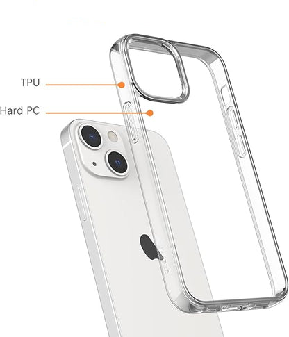 For iPhone 15 Case + 2 Glass Screen Protectors