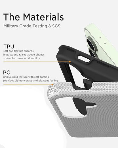 For Samsung Galaxy A16 Shockproof Case Rugged Silver Case