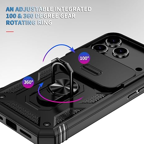 For iPhone 17 Pro Shockproof Case with Camera Lens Protections