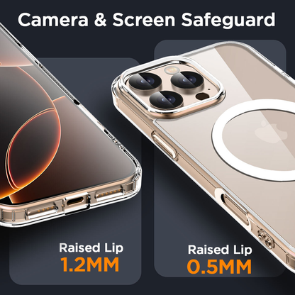 For iPhone 13 Pro Clear MagSafe Shockproof Transparent Protective Case