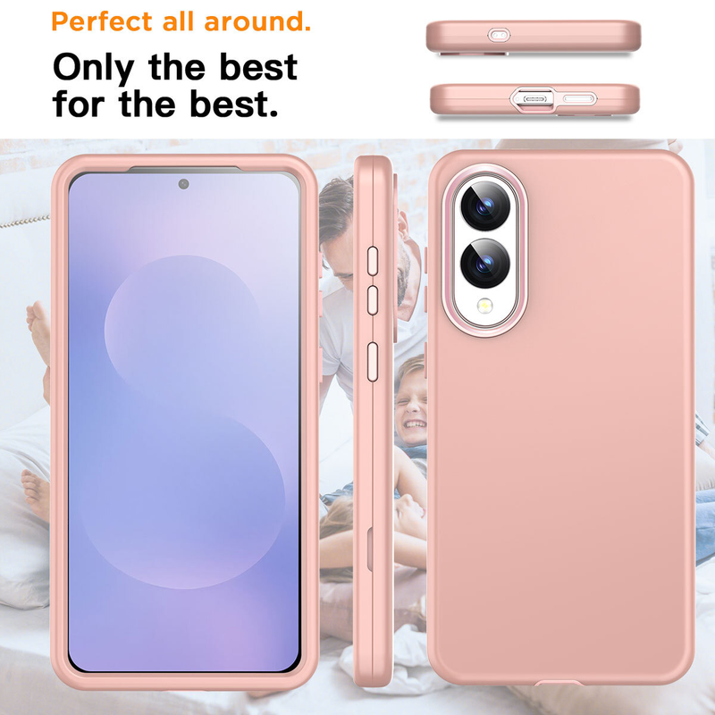 For Samsung Galaxy S21 Ultra Shockproof Heavy Duty Case ,Rose Gold