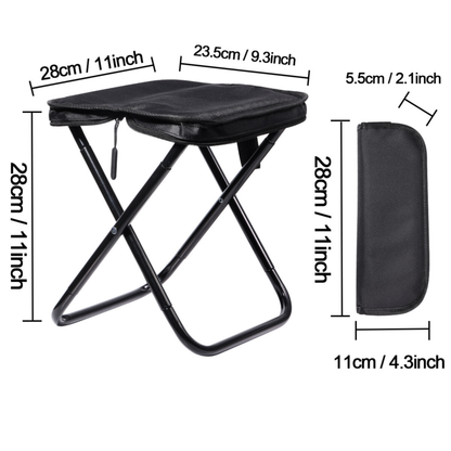 Small Portable Folding Stool  Outdoor Camping Stools Fishing Hiking Picnic Chair
