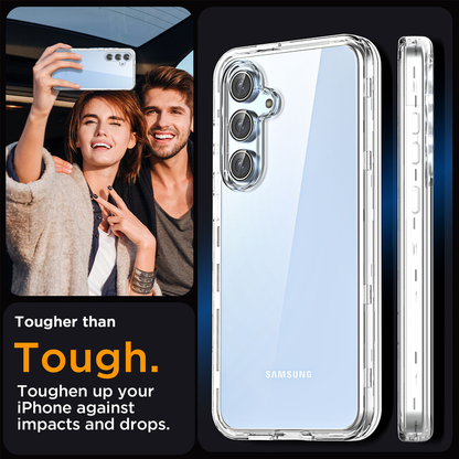 For Samsung Galaxy S24 FE Case Clear Shockproof Heavy Duty  Phone Cover