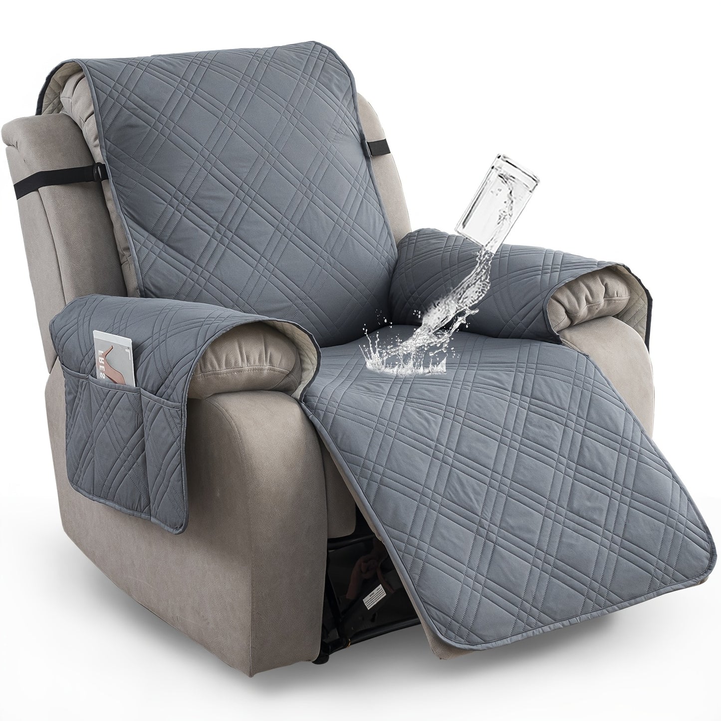 1pc Recliner Chair Cover Pad  for 1 Seater Sofa Slipcover