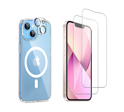 For iPhone 14 Magsafe Clear Case+ 2  x Screen Protectors + 1 x Camera Lens Protector