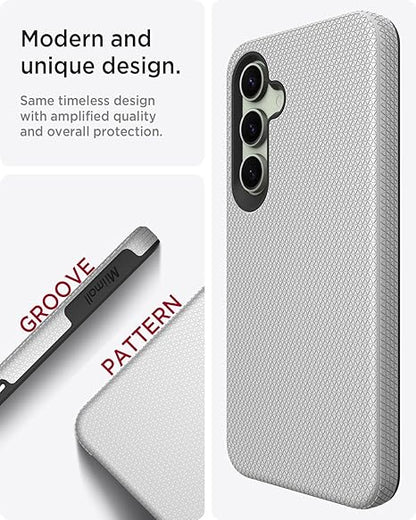 For Samsung Galaxy A16 Shockproof Case Rugged Silver Case