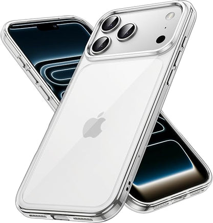 For iPhone 17 Pro clear Shockproof case +2 x Screen Protectors