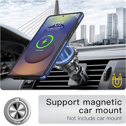 For Samsung Galaxy S23 Ultra Kickstand Dark Blue Case