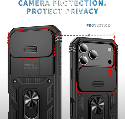 For iPhone 17 Pro Shockproof Case with Camera Lens Protections