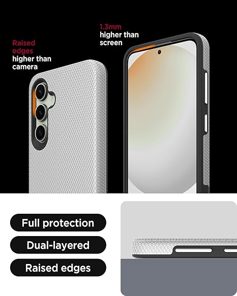 For Samsung Galaxy A16 Shockproof Case Rugged Silver Case