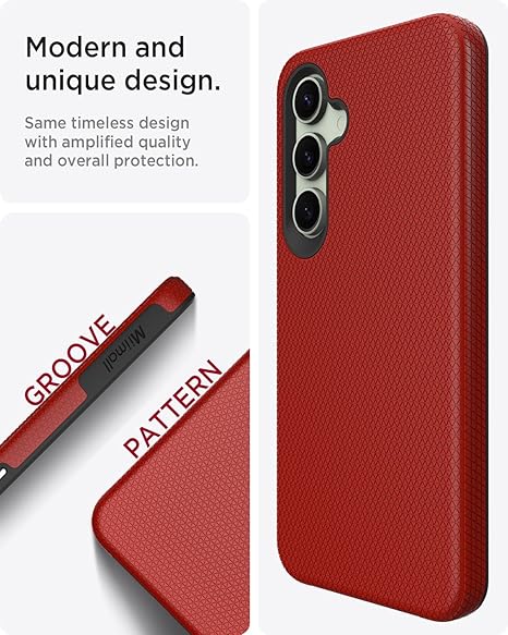 For Samsung Galaxy A06 Shockproof Case Rugged Red Case
