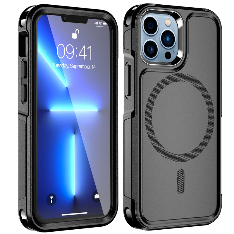 For iPhone 13 Pro MagSafe Case Heavy Duty Shockproof Rugged Cover