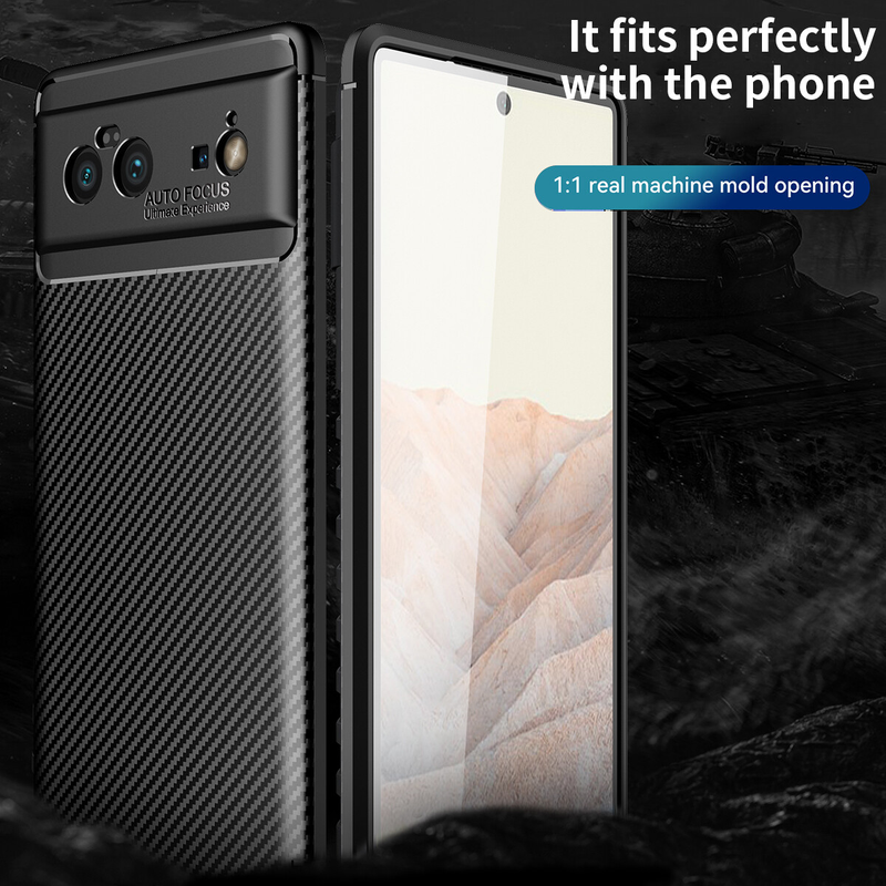 For Google Pixel 9 Case Slim Carbon Fiber Shockproof Heavy Duty Cover