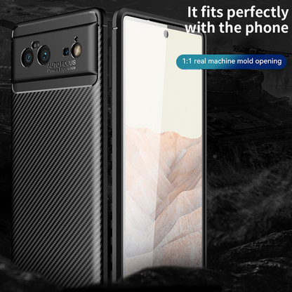 For Google Pixel 9 Case Slim Carbon Fiber Shockproof Heavy Duty Cover