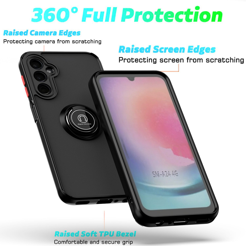 For Samsung A26 5G Case With Car Mount Magnetic Ring Shockproof Cover