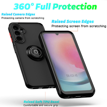 For Samsung A26 5G Case With Car Mount Magnetic Ring Shockproof Cover