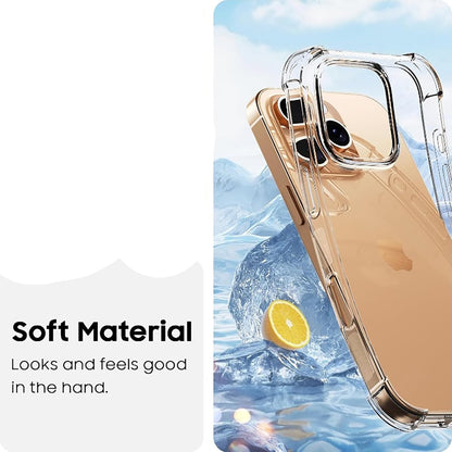 For iPhone 15 Pro Max Clear Case  + 2 x Screen Protectors
