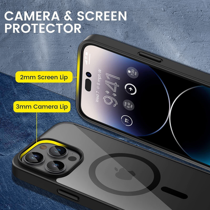 Slim Shockproof Case For  iPhone 16-Black