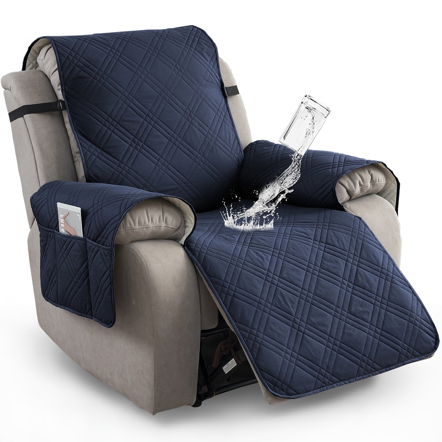 1pc Recliner Chair Cover Pad  for 1 Seater Sofa Slipcover