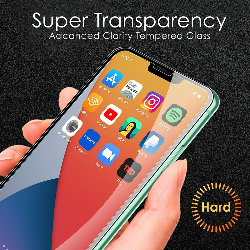 3 PACK Tempered Glass Screen Protector for Apple iPhone 13 Pro