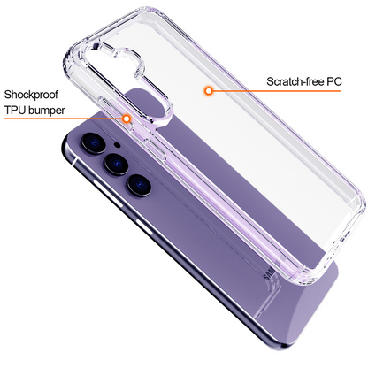 For Samsung Galaxy S24 Plus Clear Shockproof  Protective Case