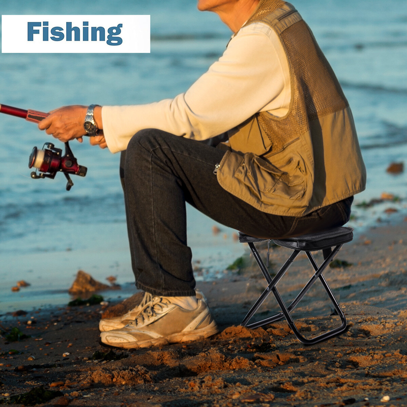 Small Portable Folding Stool  Outdoor Camping Stools Fishing Hiking Picnic Chair