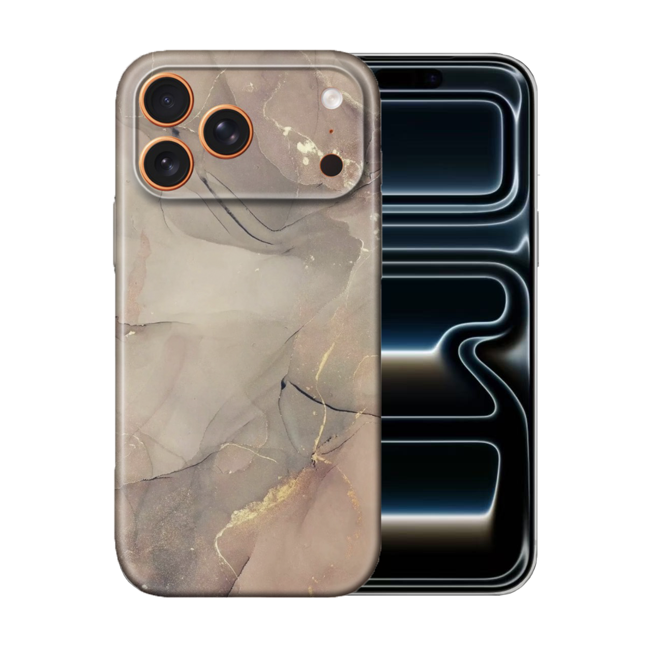 For iPhone 17 Pro Max Slim Case- Marble Style C Pattern