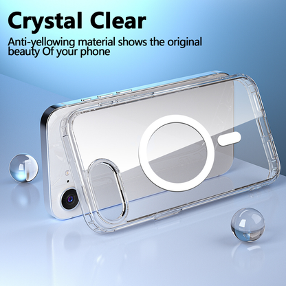 For iPhone 17e MagSafe Case Clear Shockproof  Protective Cover