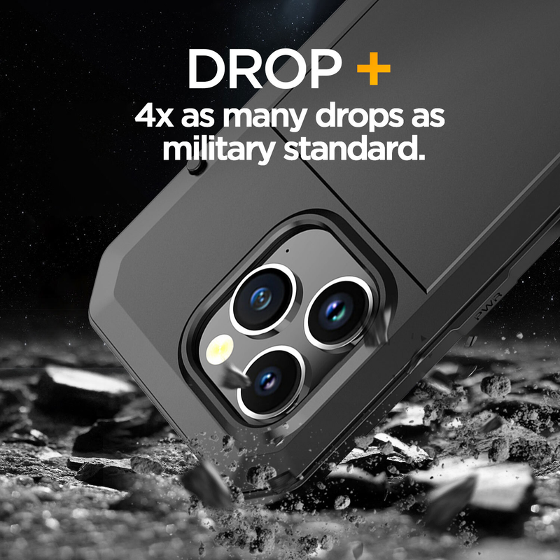 For iPhone 13 Pro Max Metal Case Shockproof Heavy Duty Cover