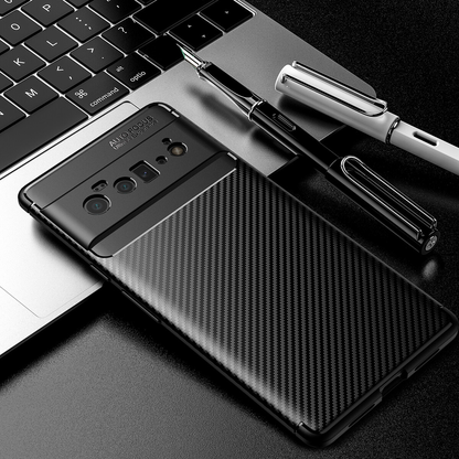 For Google Pixel 9 Case Slim Carbon Fiber Shockproof Heavy Duty Cover