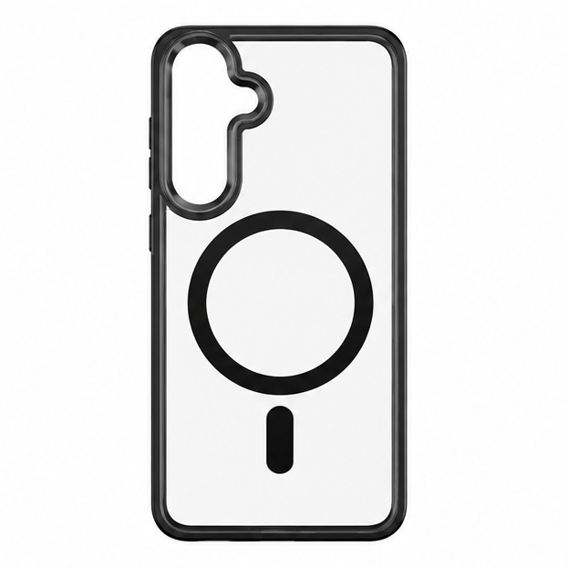 For Samsung Galaxy S24+Plus Magsafe Clear Case – MagSafe Compatible Shockproof Protective Cover (Black)
